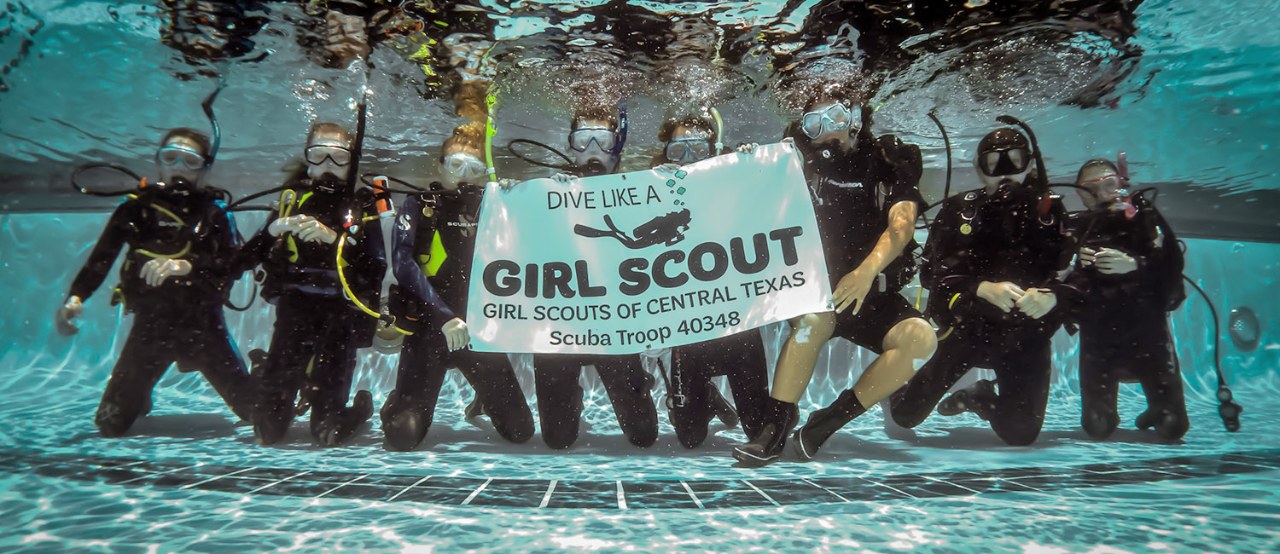  The Nation’s First Scuba Troop Takes Girl Scouting to New Depths. 